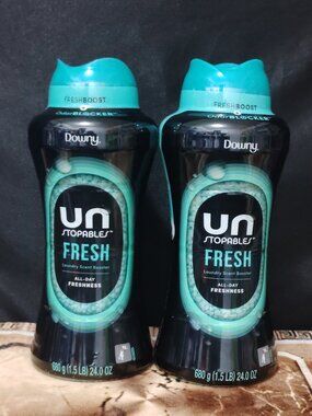 Downy Fresh Scent Unstopables In-Wash Laundry Scent Booster Beads - 24oz Each